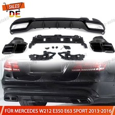 For Mercedes W212 E350 E63 Sport 2013-2016 Rear Diffuser Lip Exhaust Diffuser