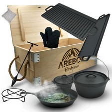 AREBOS Dutch Oven BBQ Set made