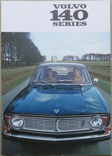 Volvo 140 Series 142 144 145 Brochure Sheet USA Brochure from 8/1969, 16 Pages