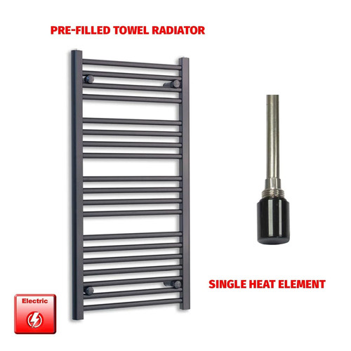 Black electric heated towel - heated,