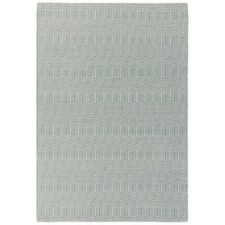 Sloan Rug Duck Egg Modern Large Area Geometric Flatweave Wool Bedroom Lounge