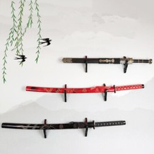 1/2/3 Tier Sword Display Stand Wall Mount Wooden Wall Display Weapon Rack Frame