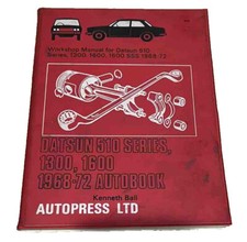 1968-1972 Autopress DATSUN 510 1300, 1600 series workshop MANUAL BOOK