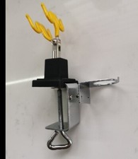 Airbrush Holder Stand Holds 2 Airbrushes Clamp On Table Mount Paint Hobby Kit