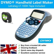 Dymo LetraTag Label Printer Maker LT100H Handheld Complete With Tape + Free P&P