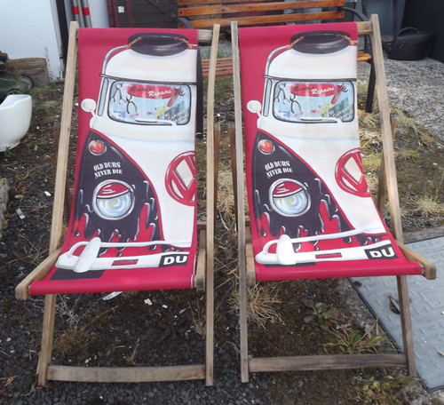 Campervan pair vintage - pair,