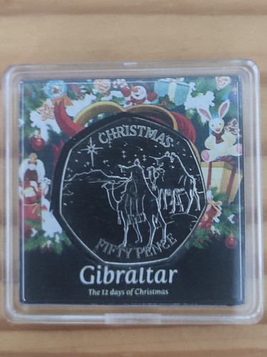 2022 gibraltar christmas 50p - gibraltar,