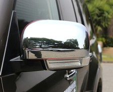 2Pcs ABS Chrome Wing Mirror