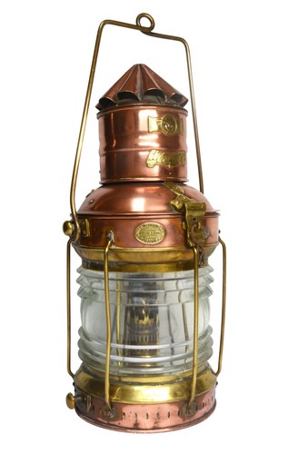 Antique ships lantern anchor - antique,