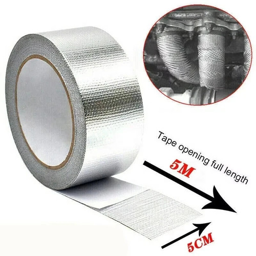 Silver exhaust heat wrap - silver,