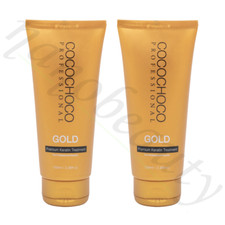 Brazilian Keratin Hair Treatment Cocochoco Gold Blow Dry Straightening 100ml x 2