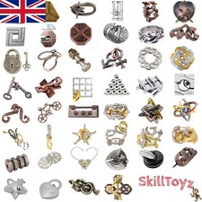 Skilltoyz IQ Cast Metal Puzzles -Over 100 Fun 3D Brain Teaser Designs!  UK STORE