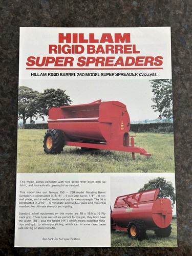 Hillam muck spreaders - hillam,