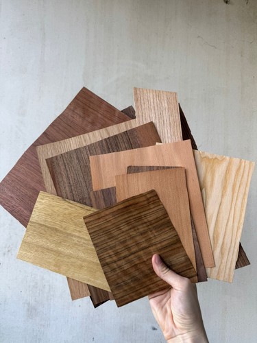 Assorted natural wood veneer - assorted,