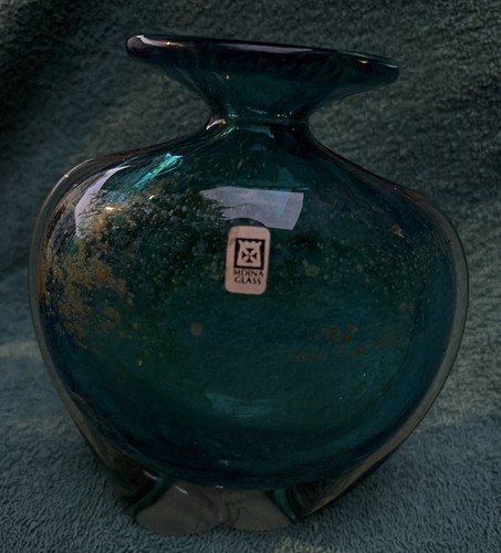 Mdina malta art glass - glass, vase