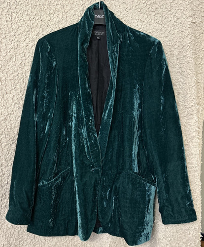 Topshop green crushed velvet - topshop,