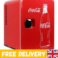 Retro Coca-Cola Classic Mini Fridge - 4L Portable Beverage Cooler, Lightweight