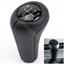 for BMW E32 E34 E36 E38 E39 5 SPEED GEAR SHIFT STICK KNOB LEATHER HANDLE SHIFTER