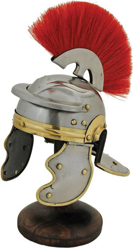 Mini roman helmet - helmet, wooden