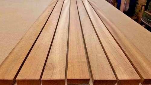 Iroko timber boat - timber, slats
