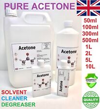 Acetone 100% PURE Degreaser Solvent Cleaner Paint Thinner Glue remover FREE P&P