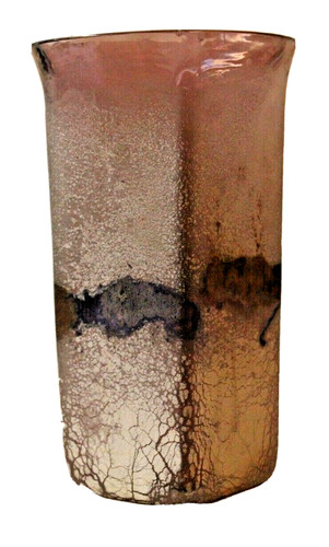 Studio glass vase mauve - studio, and