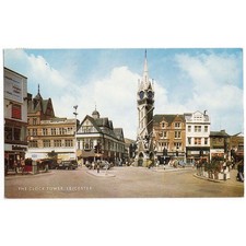 LEICESTER Clock Tower Postcard Postally Used 1979