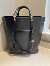 Mulberry black calf leather large Maple grab, shoulder tote bag work shop travel