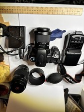 Sony  A200 DSLR Camera - 18-70mm Lens -  75-300 lens HardlyUsed -Charger book-✅