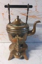 Antique Arts & Crafts  Brass Spirit Kettle, Brass Stand & Burner By Soutter&Sons