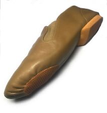 Slip On Jazz Shoes Leather Split sole Black Dance Shoes Modern Stage for Girls