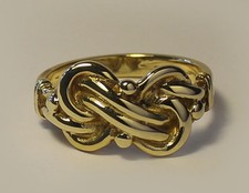 Small Double Knot Ring, 9ct