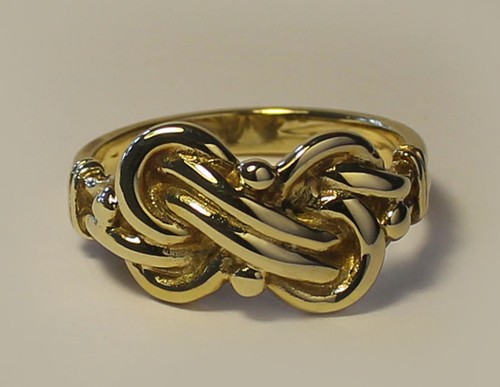 Small double knot ring 9ct - ring,,