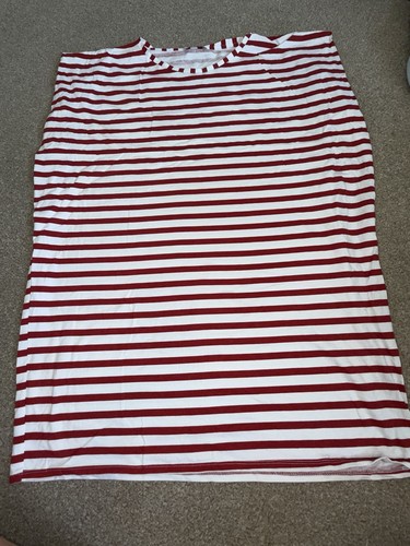 Zara red white striped - red,