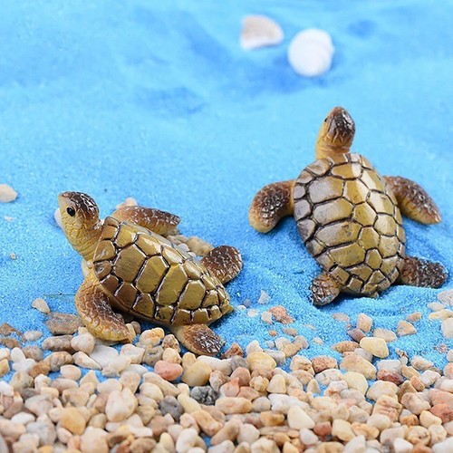 Mini sea turtle resin aquarium - mini,