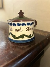 LONGCAMP  TORQUAY MUSTARD JAR MOTTO READS “HOT AND STRONG” SPOON SLOT  No. 135n1