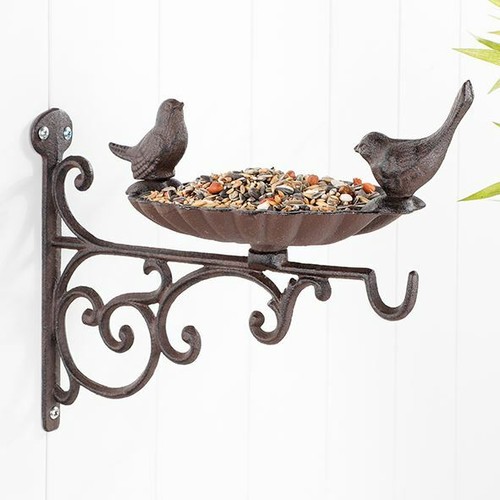 Iron bird bath - bird, feeder