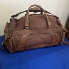 Mens Leather Canvas Vintage