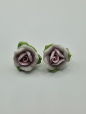 Coro Porcelain Flowers Vintage