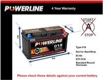 Battery fits AUDI A5 S3 S5 A4