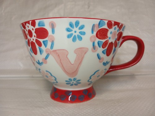 Tesco alphabet letter - v, hand