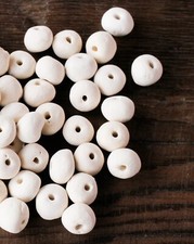 Handmade Ceramic Bisque Bead