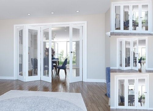 Internal bifold doors white - internal,