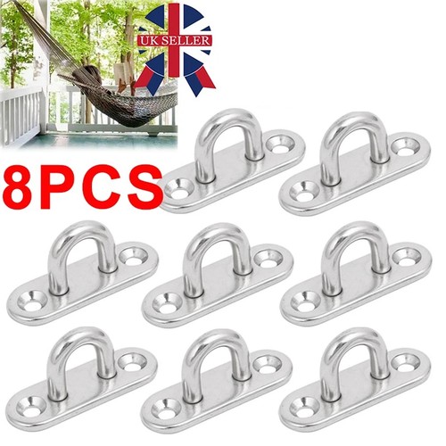 8pcs stainless steel 5mm - 5mm, pad