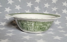 Coaching Taverns Royal Tudor Ware Staffordshire Kings Arms Large Bowl Green 31cm