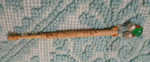 Vintage wooden lace bobbin - wooden,