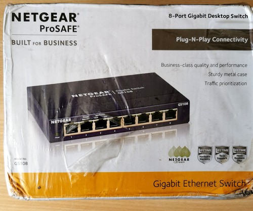 Netgear gs108 8port - gs108, gigabit