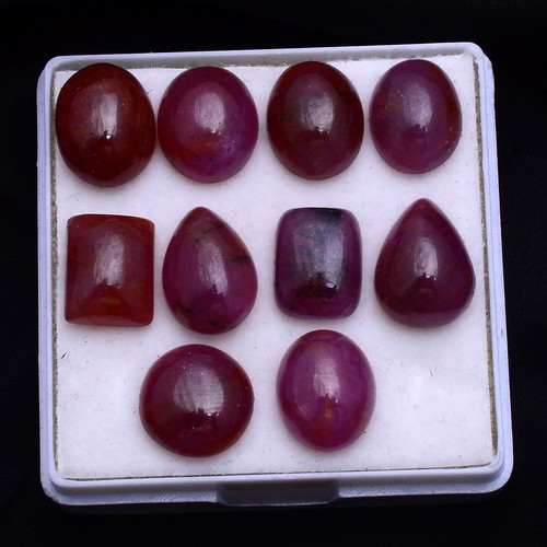 Pcs natural ruby 10mm - 10,