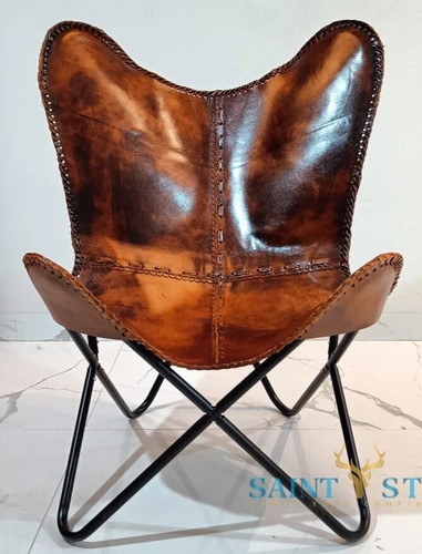 Authentic leather butterfly - authentic,