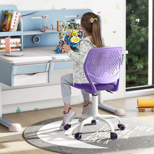 Kids purple school desk chair - kids,